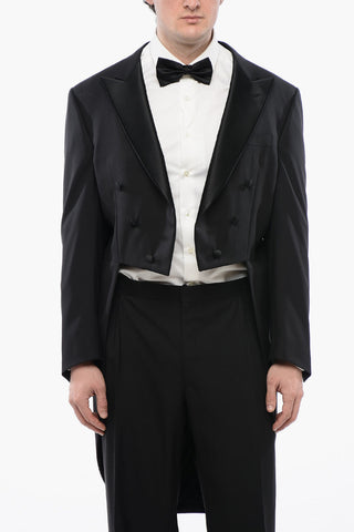 Virgin Wool Peak Lapel MANTUA Tail-Coat