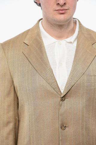 Lined 2-Button Jacket with Two Vents and Classic Lapel
