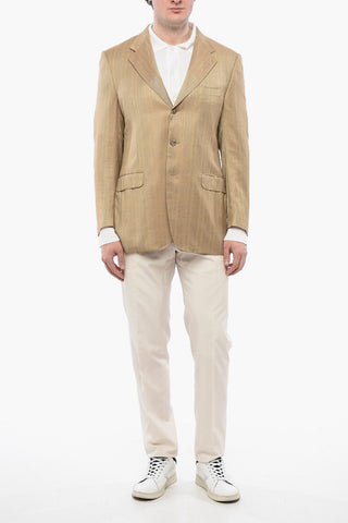 Lined 2-Button Jacket with Two Vents and Classic Lapel