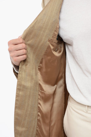 Lined 2-Button Jacket with Two Vents and Classic Lapel