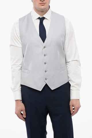 Virgin Wool Waistcoat with Back Adjuster