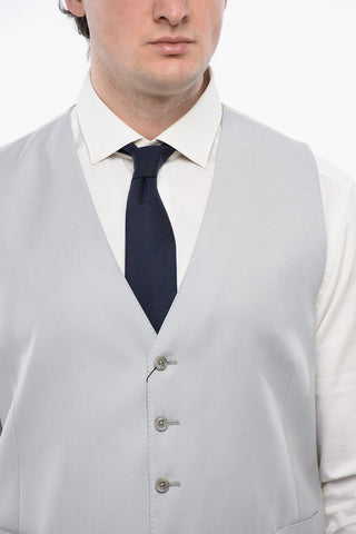 Virgin Wool Waistcoat with Back Adjuster