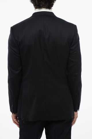 CC COLLECTION Giacca a 2 Bottoni in Lana Vergine Due Spacchi Revers Classico