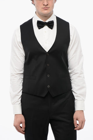 Geomtric-pattern CERIMONIA ACADEMY Suit with Satin Lapel