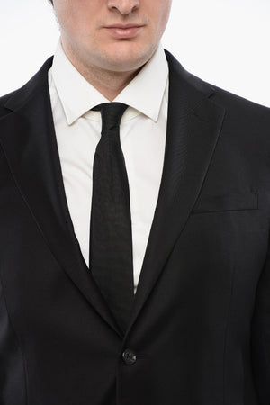 TREND Giacca a 2 Bottoni in Lana Vergine Due Spacchi Revers Classico