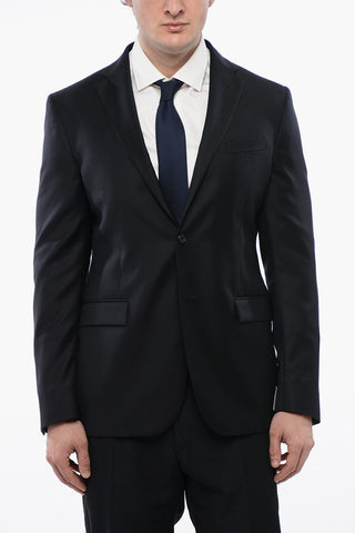 TREND Virgin Wool Two-Button Jacket with Two Vents and Classic Lapel