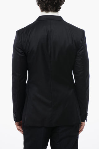 TREND Virgin Wool Two-Button Jacket with Two Vents and Classic Lapel