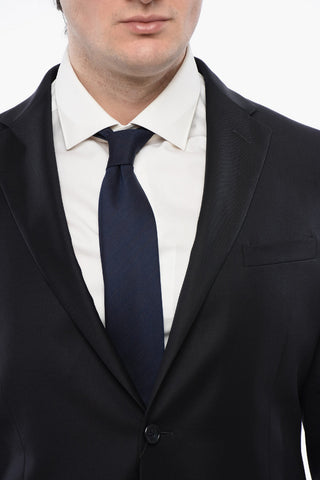 TREND Virgin Wool Two-Button Jacket with Two Vents and Classic Lapel
