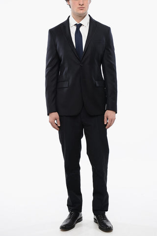 TREND Virgin Wool Two-Button Jacket with Two Vents and Classic Lapel