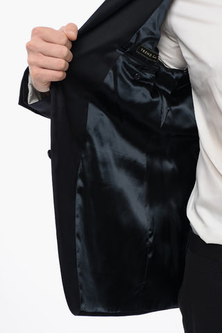 TREND Virgin Wool Two-Button Jacket with Two Vents and Classic Lapel