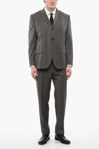CC COLLECTION Abito 3 Bottoni in Lana Vergine Due Spacchi Revers Classico