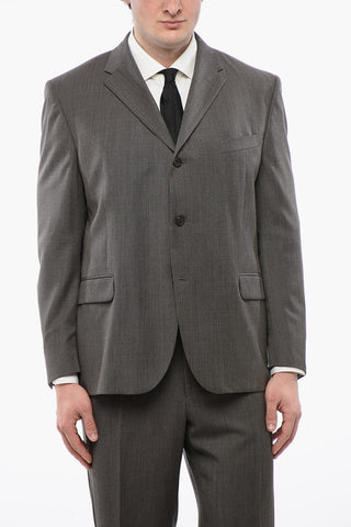 CC COLLECTION Abito 3 Bottoni in Lana Vergine Due Spacchi Revers Classico