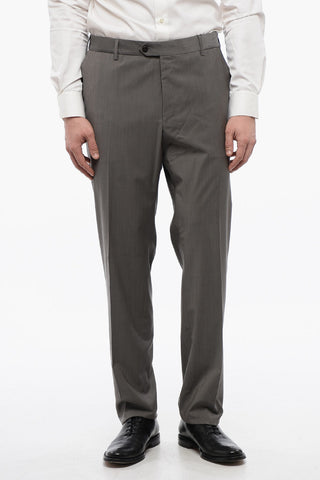 Wool Pants with Visible Stitching