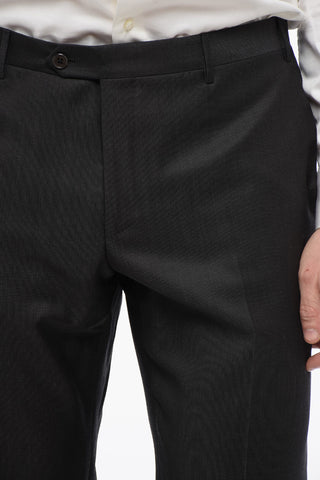 Virgin Wool Center Vent Peak Lapel CERIM.LEADER 3 Piece Waistcoat Suit