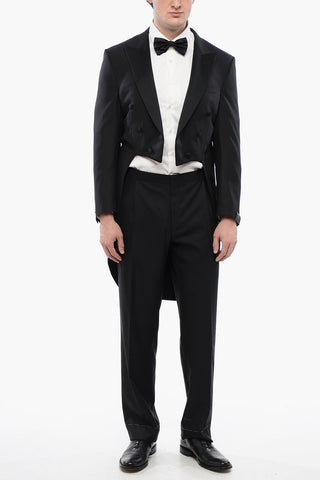 Virgin Wool Peak Lapel MANTUA Tail-Coat