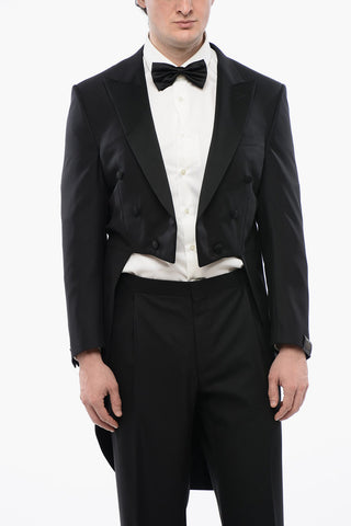 Virgin Wool Peak Lapel MANTUA Tail-Coat
