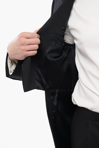 Virgin Wool Peak Lapel MANTUA Tail-Coat