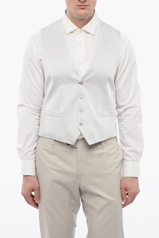 CC COLLECTION Wool-Blend Waistcoat CERIM.REWARD with Back Martingale