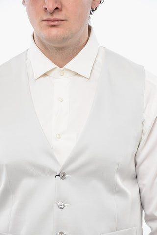 CC COLLECTION Wool-Blend Waistcoat CERIM.REWARD with Back Martingale