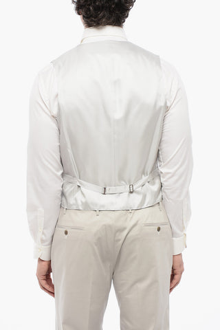 CC COLLECTION Wool-Blend Waistcoat CERIM.REWARD with Back Martingale