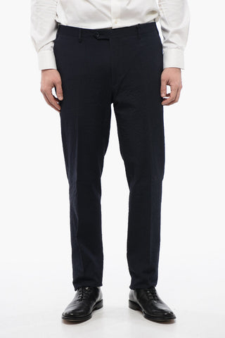 CC COLLECTION 4-Pocket Cotton-Blend Jacquard Trousers
