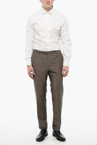 Linen and Wool-blended Pants