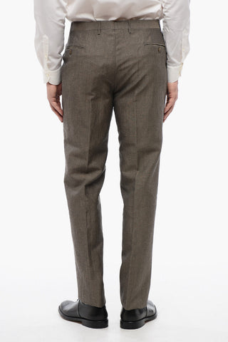 Linen and Wool-blended Pants