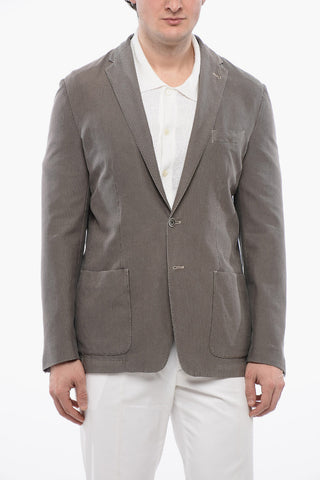 ID Twill Side Vents Unlined 2-Button Blazer