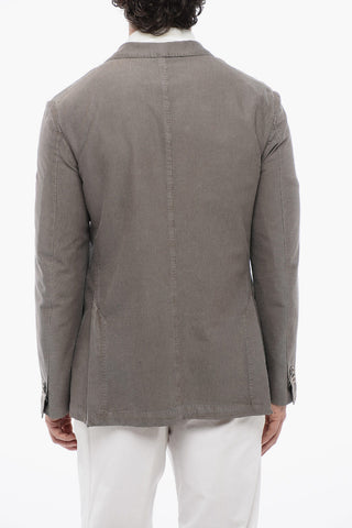 ID Twill Side Vents Unlined 2-Button Blazer