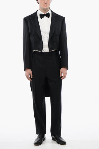 Virgin Wool Peak Lapel MANTUA Tail-Coat
