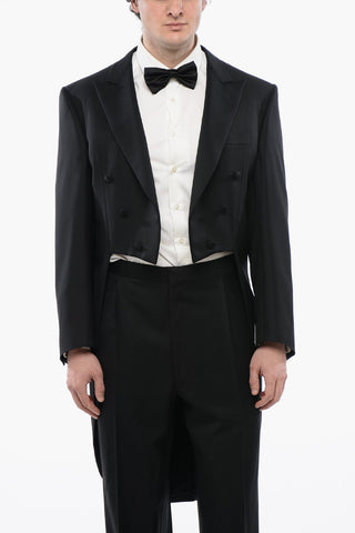 Virgin Wool Peak Lapel MANTUA Tail-Coat