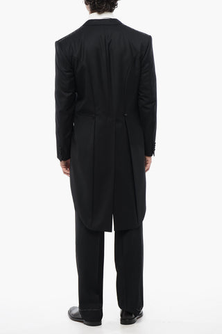 Virgin Wool Peak Lapel MANTUA Tail-Coat