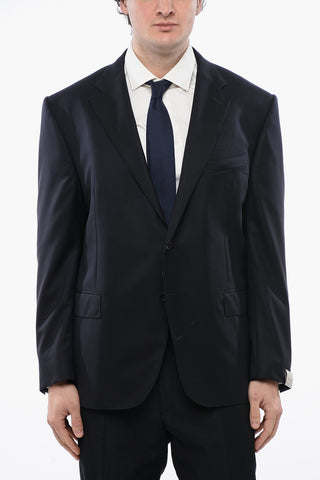 2 Button LEADER Twill Virgin Wool Blazer