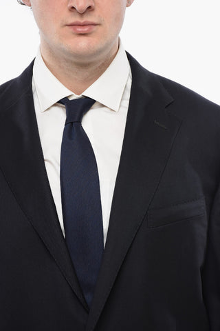 2 Button LEADER Twill Virgin Wool Blazer