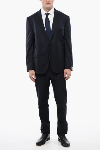 2 Button LEADER Twill Virgin Wool Blazer
