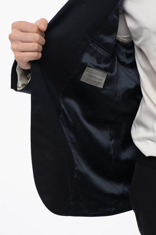 2 Button LEADER Twill Virgin Wool Blazer