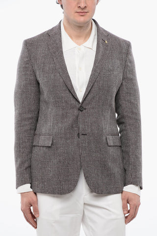 CC COLLECTION Embroidered 2-Buttons Blazer with Flap Pockets