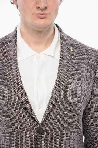 CC COLLECTION Embroidered 2-Buttons Blazer with Flap Pockets