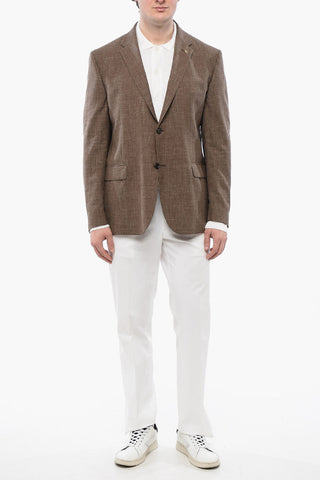 CC COLLECTION Giacca a 2 Bottoni Due Spacchi Revers Classico e Tasca con Aletta 