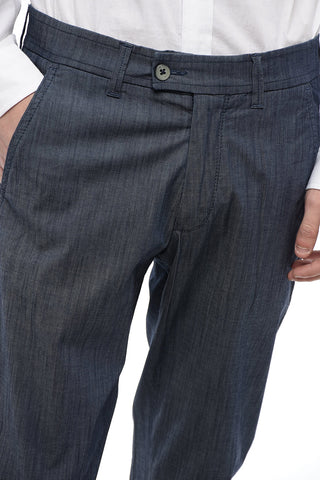 ID Slim Fit Chambray-Hose