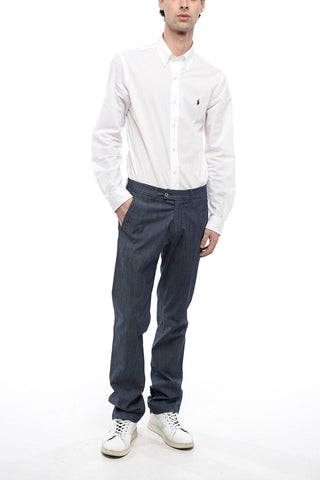 ID Slim Fit Chambray-Hose