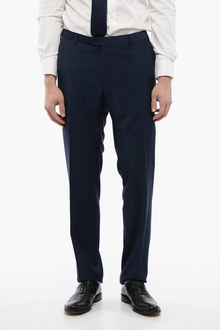 Pantaloni In Lana Vergine Slim Fit