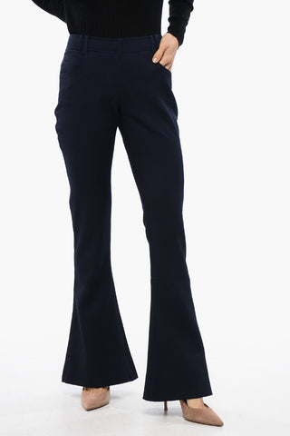 Wool Low-rise Flared Pants
