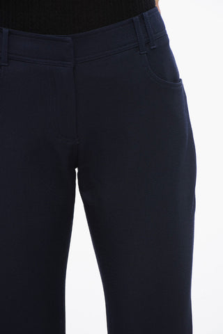 Wool Low-rise Flared Pants