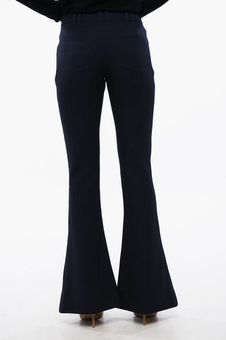 Wool Low-rise Flared Pants