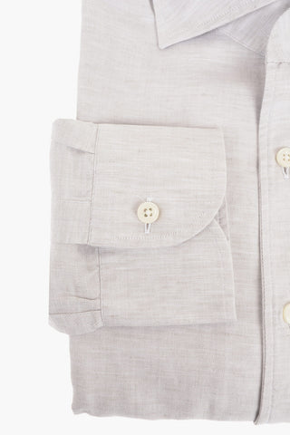 ID Linen Blend Shirt with Flush Breast-pocket