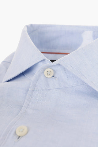 ID Linen Blend Shirt with Flush Breast-pocket