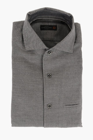 Camicia in Cotone Twill con Taschino