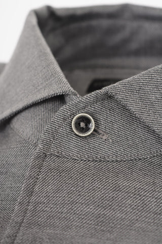 Camicia in Cotone Twill con Taschino