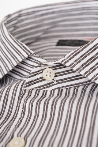 ID Pinstriped Cotton Shirt with Breast-pocket